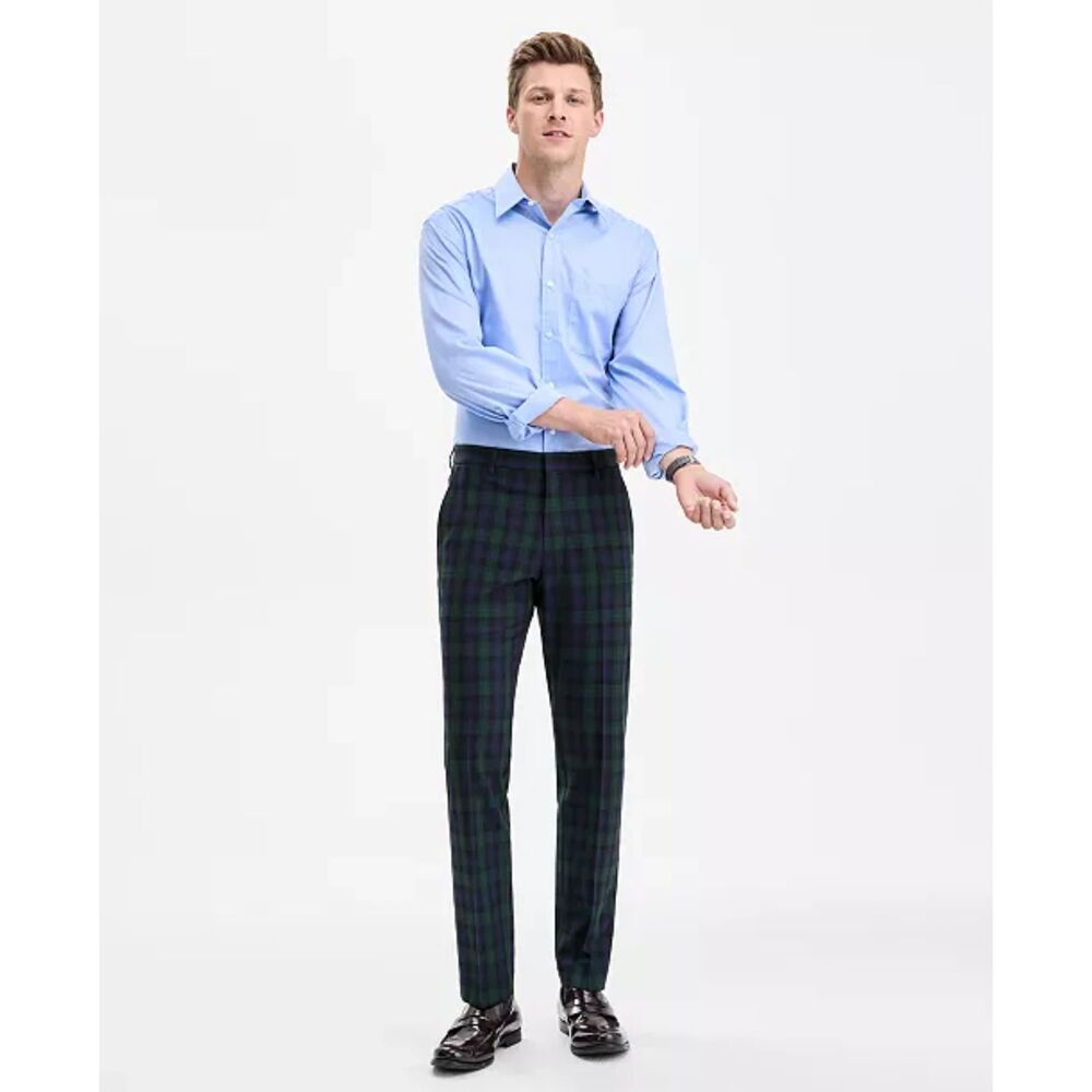 ✨ NWT Tommy Hilfiger Men’s TH Flex Tate Plaid Dress Pants ✨